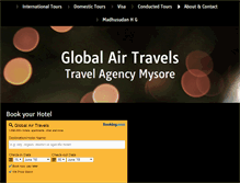 Tablet Screenshot of globalairtravels.com